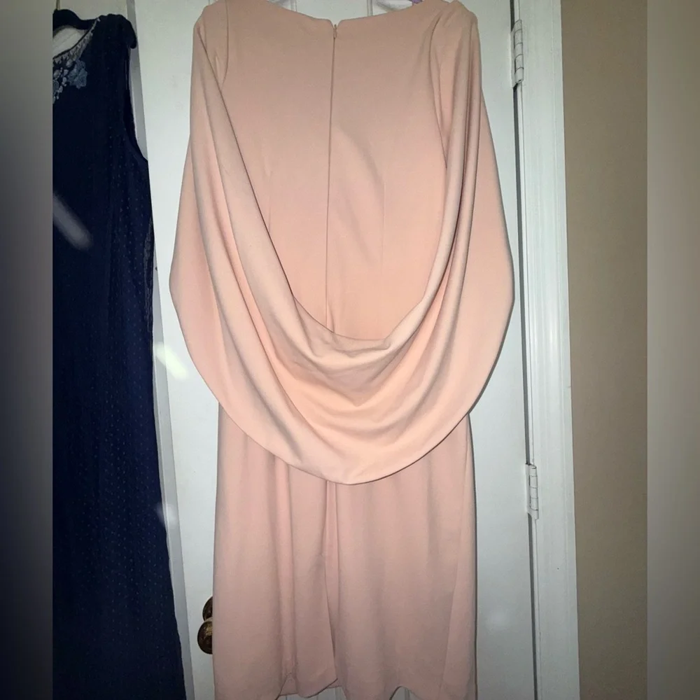 Betsy & Adam Blush Long Sleeve Dress - Picture 5 of 6